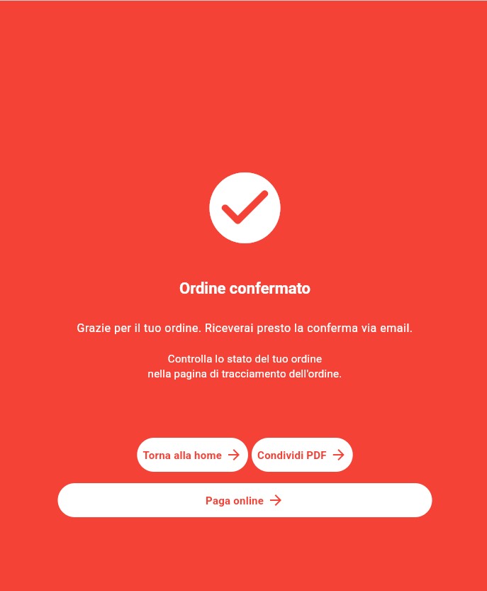 Conferma ordine
